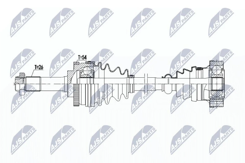 Image of NTY Drive shaft NTY NPW-ME-100