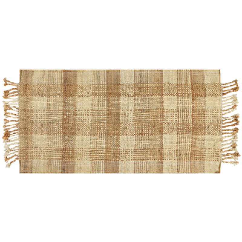 Image of Beliani Rug Berissa Beige 80 X 150 Cm Jute