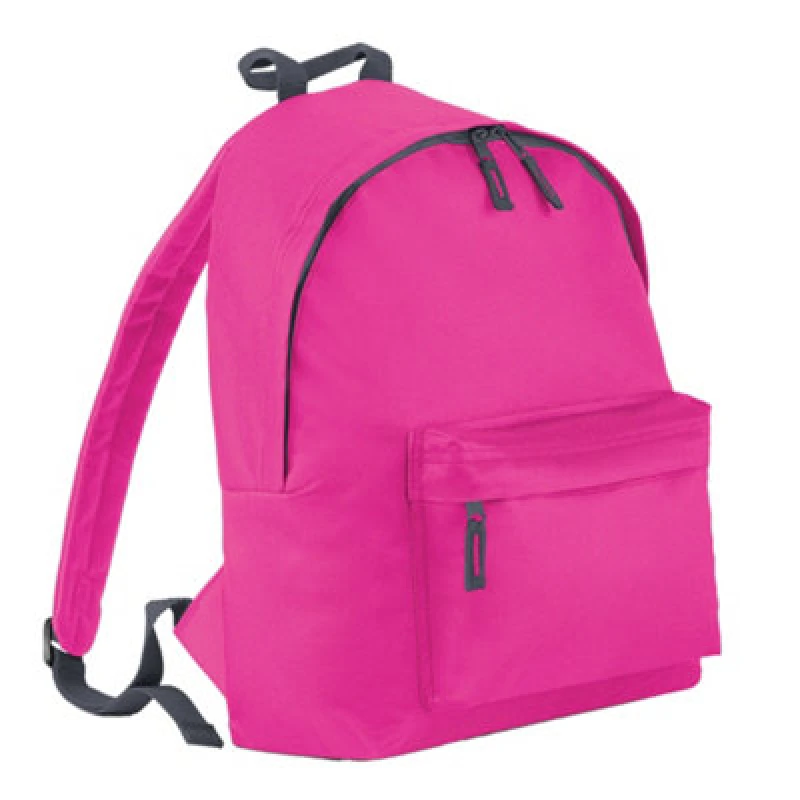 Image of Bagbase Childrens/kids Fashion Backpack Fuchsia/graphite (One Size)