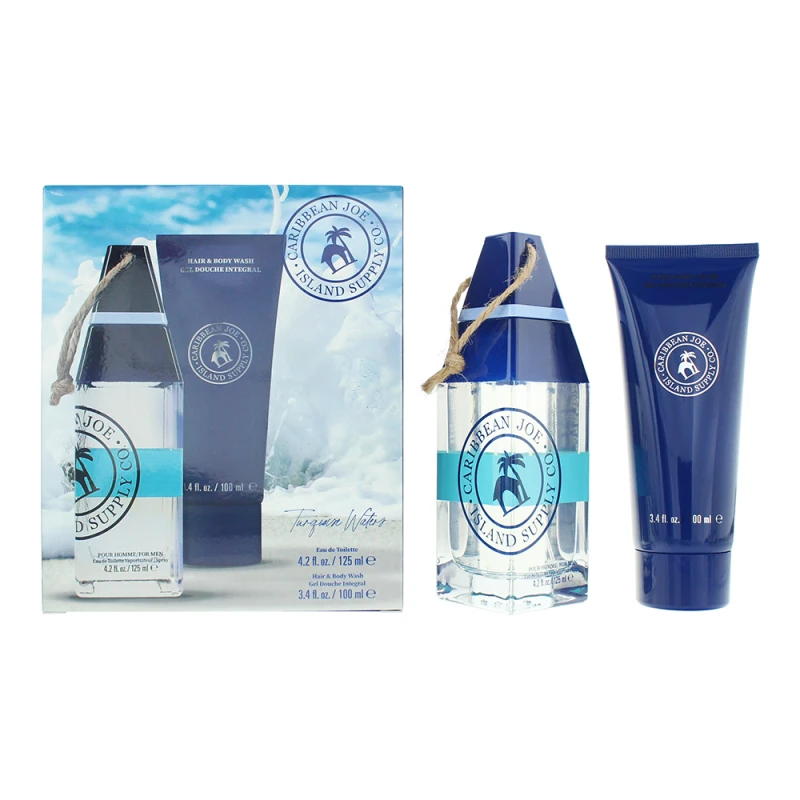 Image of Caribbean Joe Island Supply Turquoise Waters Photobox 2 Piece Gift Set: Eau de Toilette 125ml - Hbw 100ml