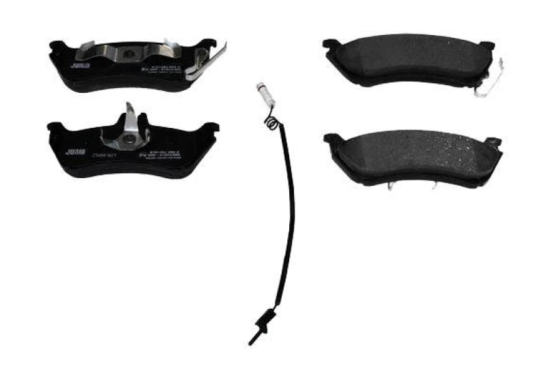 Image of JURID 573148J Brake pad set incl. wear warning contact, without accessories, with piston clip Brake Pad Set,disc brake (402)