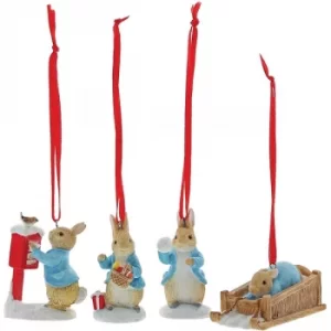 Image of Peter Rabbit (Set of 4) Hanging Ornaments
