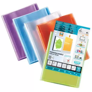 image of Elba Polyvision A4 Display Book Polypropylene 20 Clear Pockets Clear Single