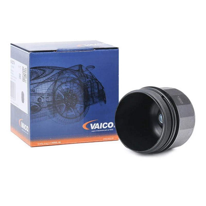 Image of VAICO V95-0274 Cover, oil filter housing Original VAICO Quality Cover,oil filter housing (3323)