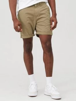 Image of Superdry International Chino Shorts - Beige, Size 28, Men