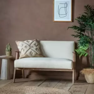 Image of Gallery Interiors Neyland 2 Seater Natural Sofa Outlet