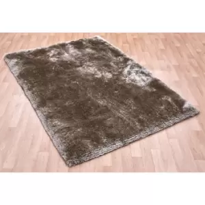 Image of Plush Plush-Taupe 140cm x 200cm Rectangle - Brown and Beige