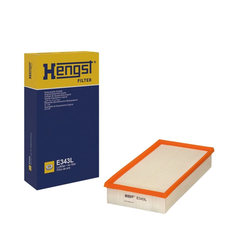 Image of HENGST FILTER E343L Air filter Filter Insert Air Filter (8)