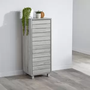 Image of Maia Small Storage Cabinet, Grey Light Grey