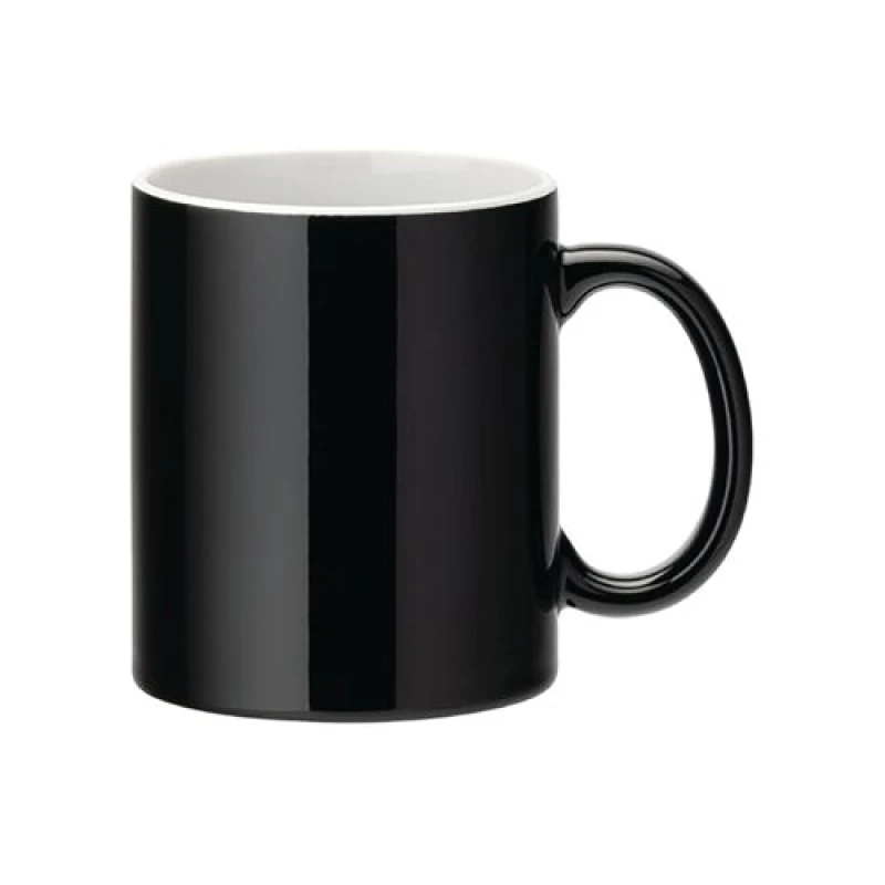 Image of Pure White Utopia Pure White Straight Sided Mug 12oz Black (Pack of 12) E90038-00-B01012 E90038-00-B01012