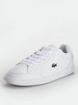 Image of Lacoste Graduate Cap 0120 1 Sfa Trainer, White/White, Size 3, Women