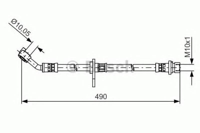 Image of Bosch 1 987 481 521 Brake Hose Brake Hose (83)