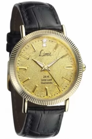 image of Mens Limit 24 carat gold dial Watch 5441.01