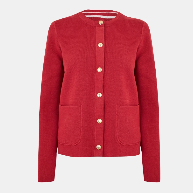 Image of Tommy Hilfiger Cardigan sweater Regatta Red female 10 (S)