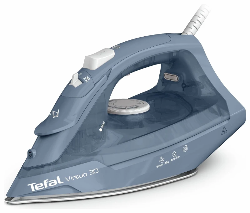 Image of TEFAL Tefal FV2C64G0 Virtuo 30 Steam Iron - Blue