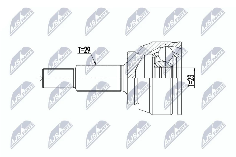 Image of NTY CV joint kit NTY NPZ-RE-063