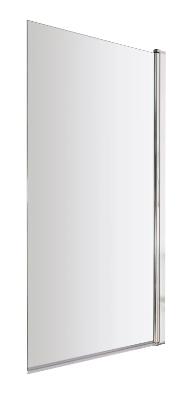 Image of Balterley 6mm Toughened Safety Glass Reversible Straight Shower Bath Screen Silver unisex