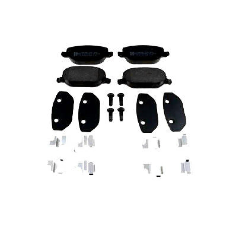 Image of ZIMMERMANN 23760.175.2 Brake pad set Rear Axle, with sliding plate, with bolts/screws Brake Pad Set,disc brake (402)
