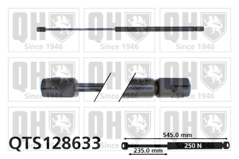 Image of QUINTON HAZELL Bonnet strut QUINTON HAZELL QTS128633