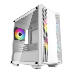 Image of DeepCool CC360 ARGB WH Tempered Glass White Micro ATX Gaming Case