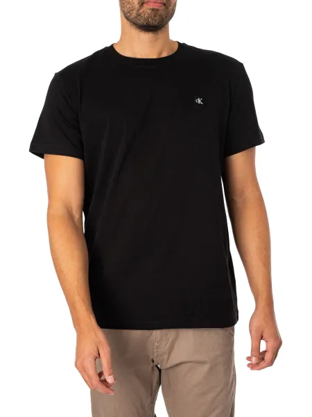 Image of Calvin Klein Jeans Embro Badge T-Shirt Black L