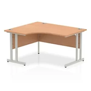 image of Dynamic Ergonomic Desk Impulse ICDLC14OAK Rectangular MFC 1800 mm x 800 mm x 725mm Grey Oak