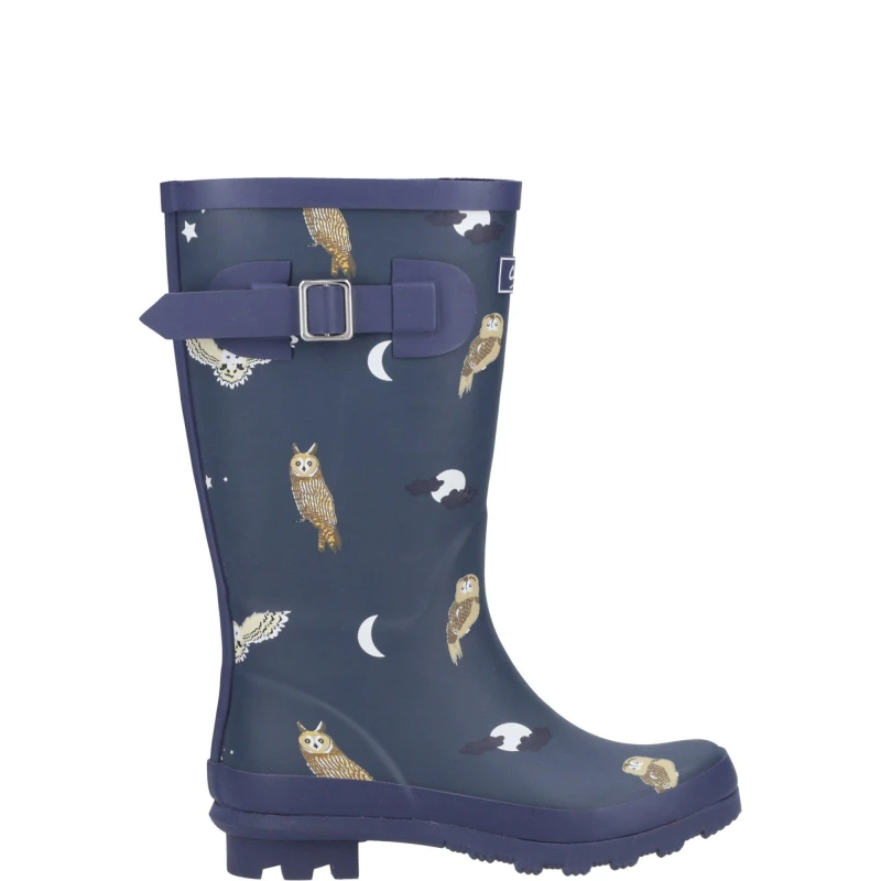 Image of Cotswold Boys Woodland Waterproof Wellingtons UK Size 1 (EU 33) Owls COT839-OWLS-1