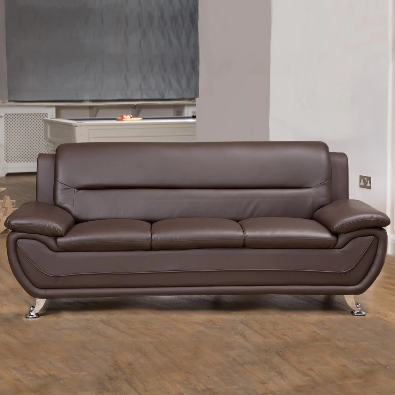 Image of Artemis Home Dexter 3 Seat Sofa in Brown Brown Unisex