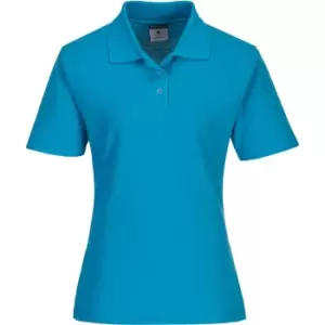 image of Portwest Ladies Naples Polo Shirt Aqua L