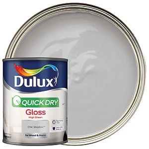 Image of Dulux Quick Dry Chic Shadow Gloss High Sheen Paint 750ml