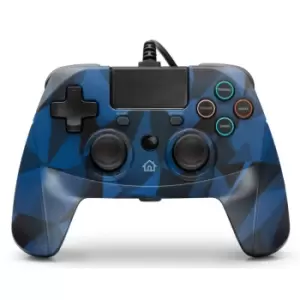 image of Snakebyte GAMEPAD 4 S Wired Controller for PS4 - Camo Blue