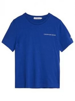 Image of Calvin Klein Jeans Boys Short Sleeve Chest Logo T-Shirt