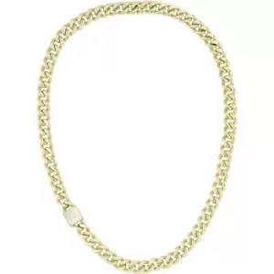 image of Ladies BOSS Caly Light Yellow Gold IP Necklace