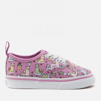 Image of Vans Toddlers Elastic Lace Llama Trainers - Orchid - UK 6 Toddler