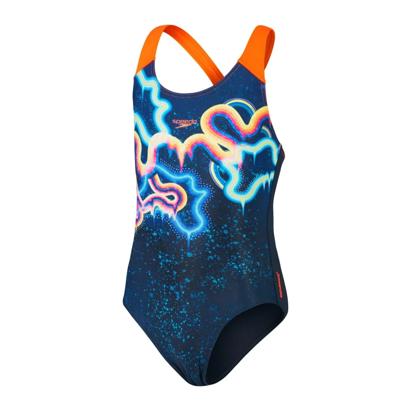 Image of Speedo Digi Plt Spbk - Blue Blue 5 - 6 Years