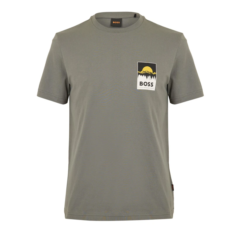 Image of Boss Boss Te Plain 10276582 01 Polo Shirt Mens Open Grey male L