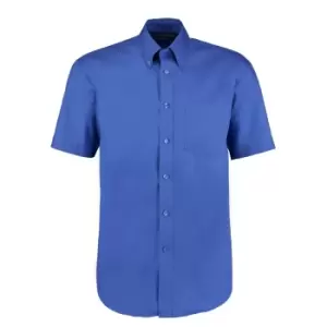 Image of Kustom Kit Mens Short Sleeve Corporate Oxford Shirt (15inch) (Mid Blue)