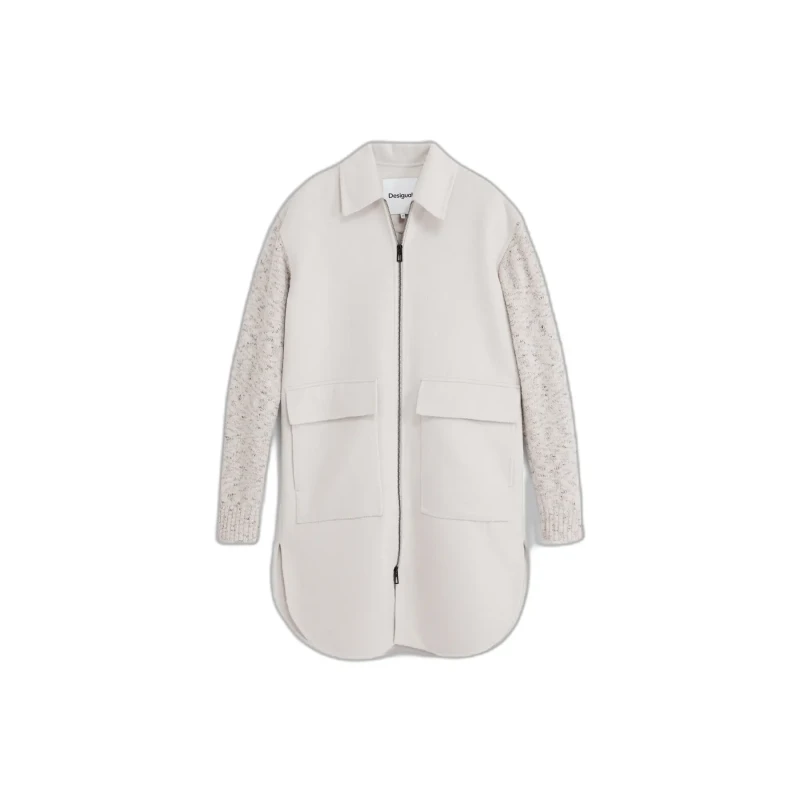 Image of Desigual Womens coat Desigual Jinu Blanc Female L