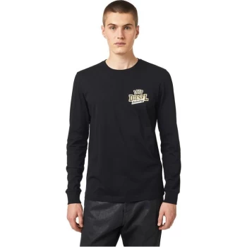 Diesel 1978 Long Sleeve T Shirt - Black 9XX