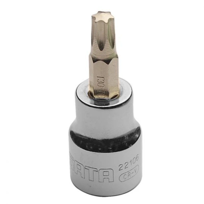 Image of SATA 22101 Screwdriver Bit Square Drive Tang Size: 10 (3/8")mm (inch), Chrome steel Chrome steel Screwdriver Bit (5514)