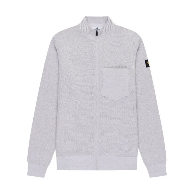 Image of Lyle & Scott Classic zip jacket Lyle & Scott Gris Male XL