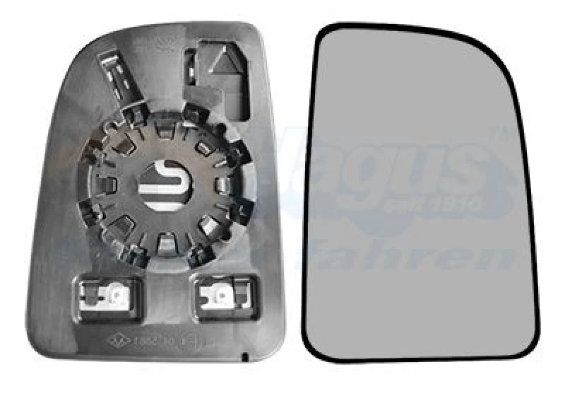 Image of VAN WEZEL Wing mirror glass VAN WEZEL 2973838