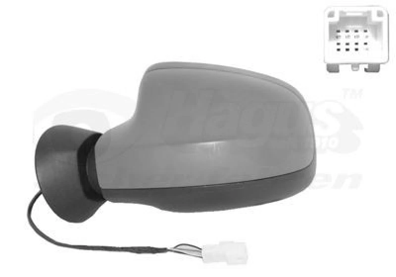 Image of VAN WEZEL Wing mirror VAN WEZEL 1516817
