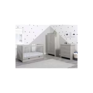 image of Ickle Bubba Ash Grey Pembrey 3 Piece Furniture Set and Under Drawer