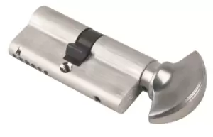 image of Era 70mm Nickel-Plated Euro Cylinder Thumbturn Lock