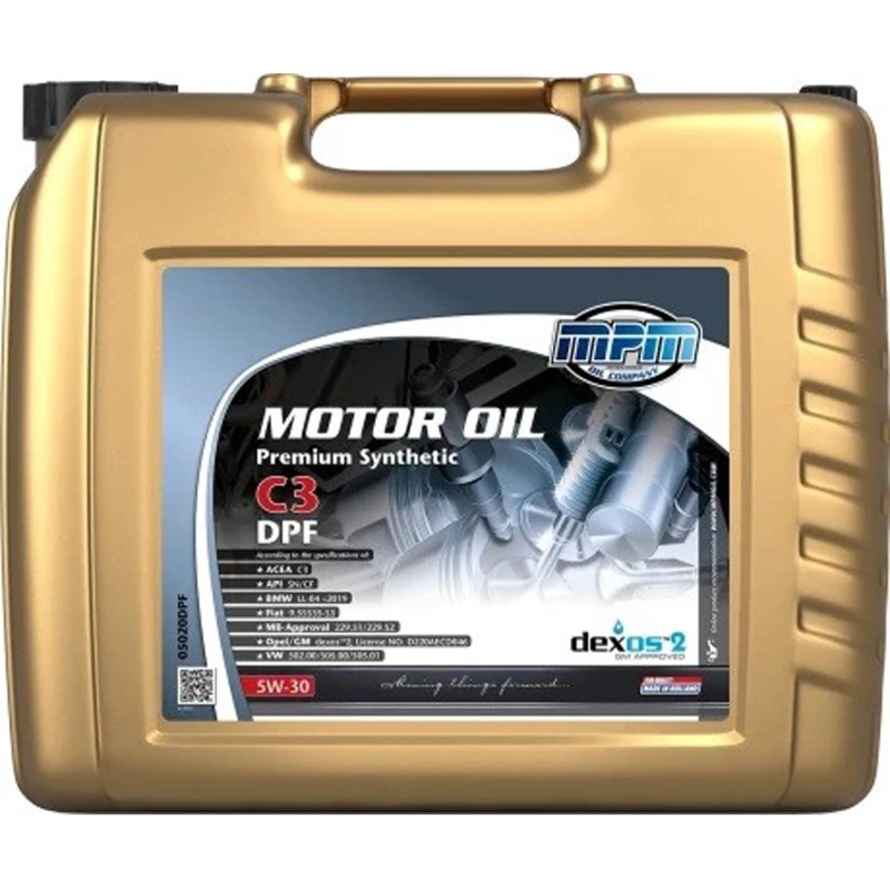 Image of MPM 05020DPF Engine oil Motor Oil 5W-30 Premium Synthetic C3 DPF Capacity: 20l, Synthetic Oil Engine Oil (1862)