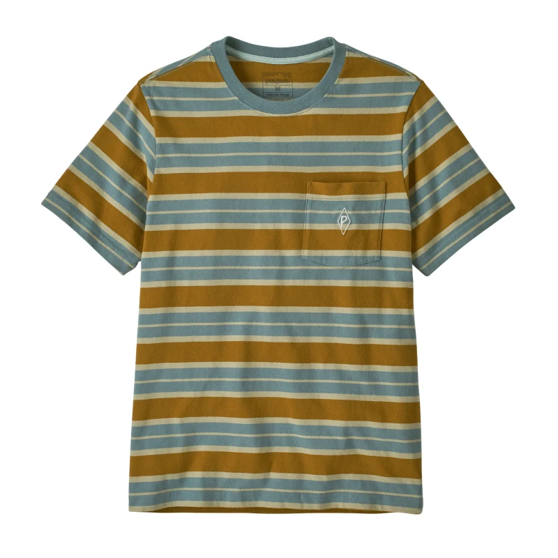 Image of T-Shirt with pocket Patagonia MW Water People Mark Bleu Male S