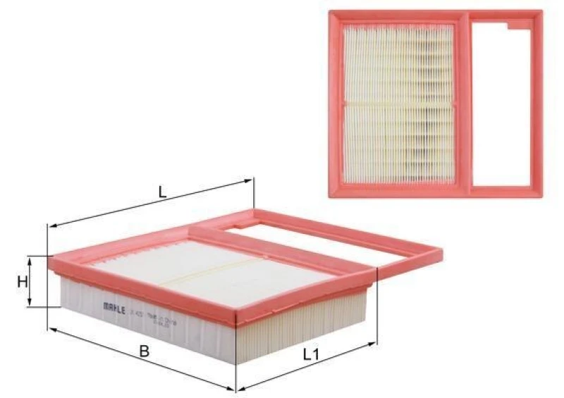 Image of Air filter MAHLE LX 4157