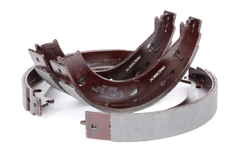 Image of RIDEX 1419B0007 Handbrake Shoes Rear Axle Brake Shoe Set,parking brake (1419)