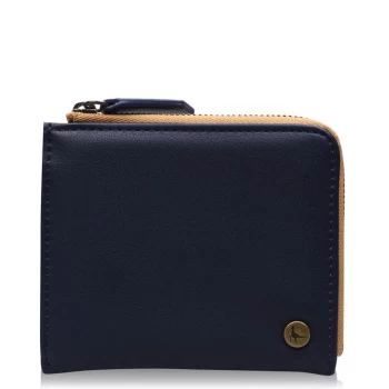 Image of Jack Wills Blackheath Half Zip Wallet - Navy